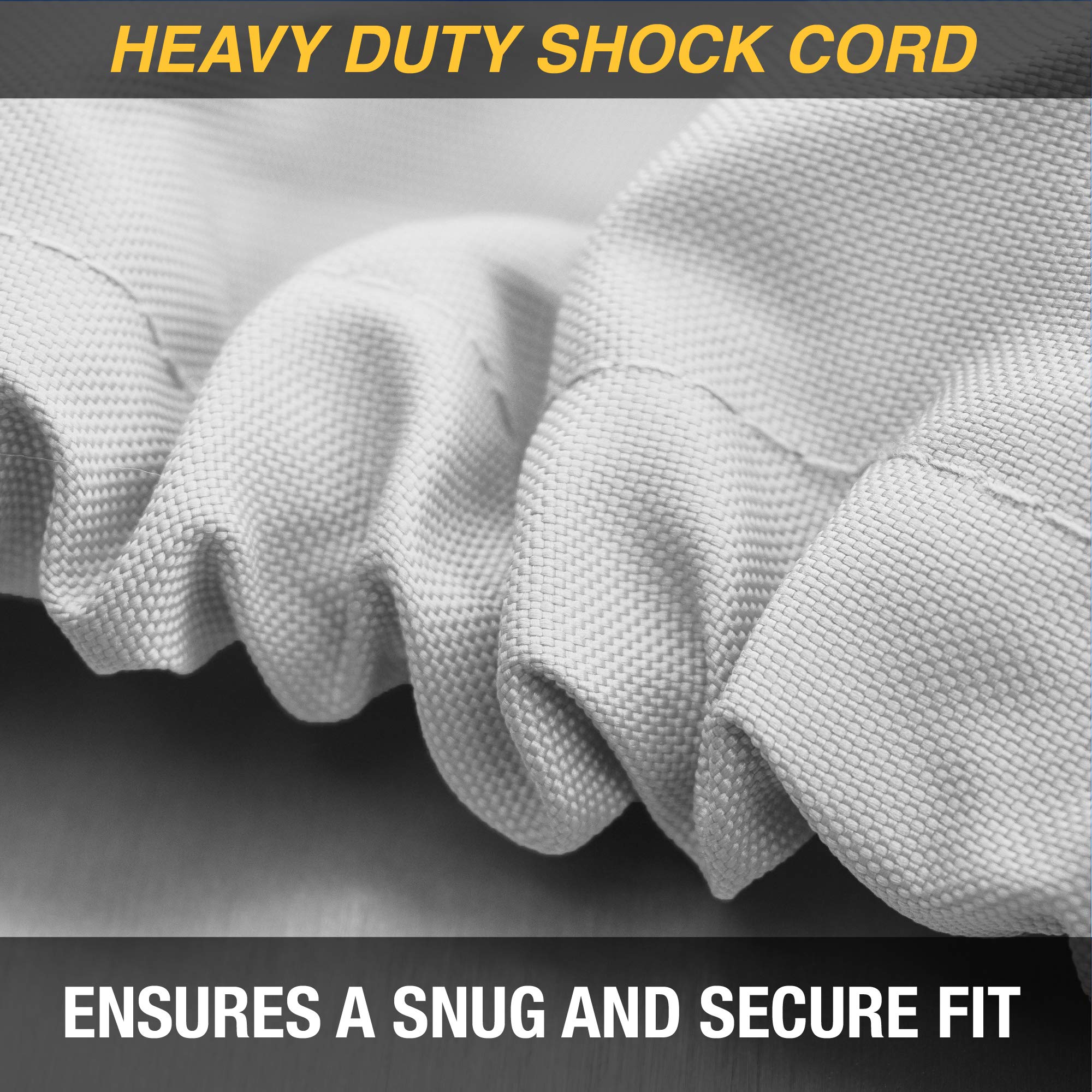 Budge 1200 Denier Boat Cover fits Center Console Flat Front/Skiff/Deck Boats B-1241-X5 (18' to 20' Long, Gray) - Image 4