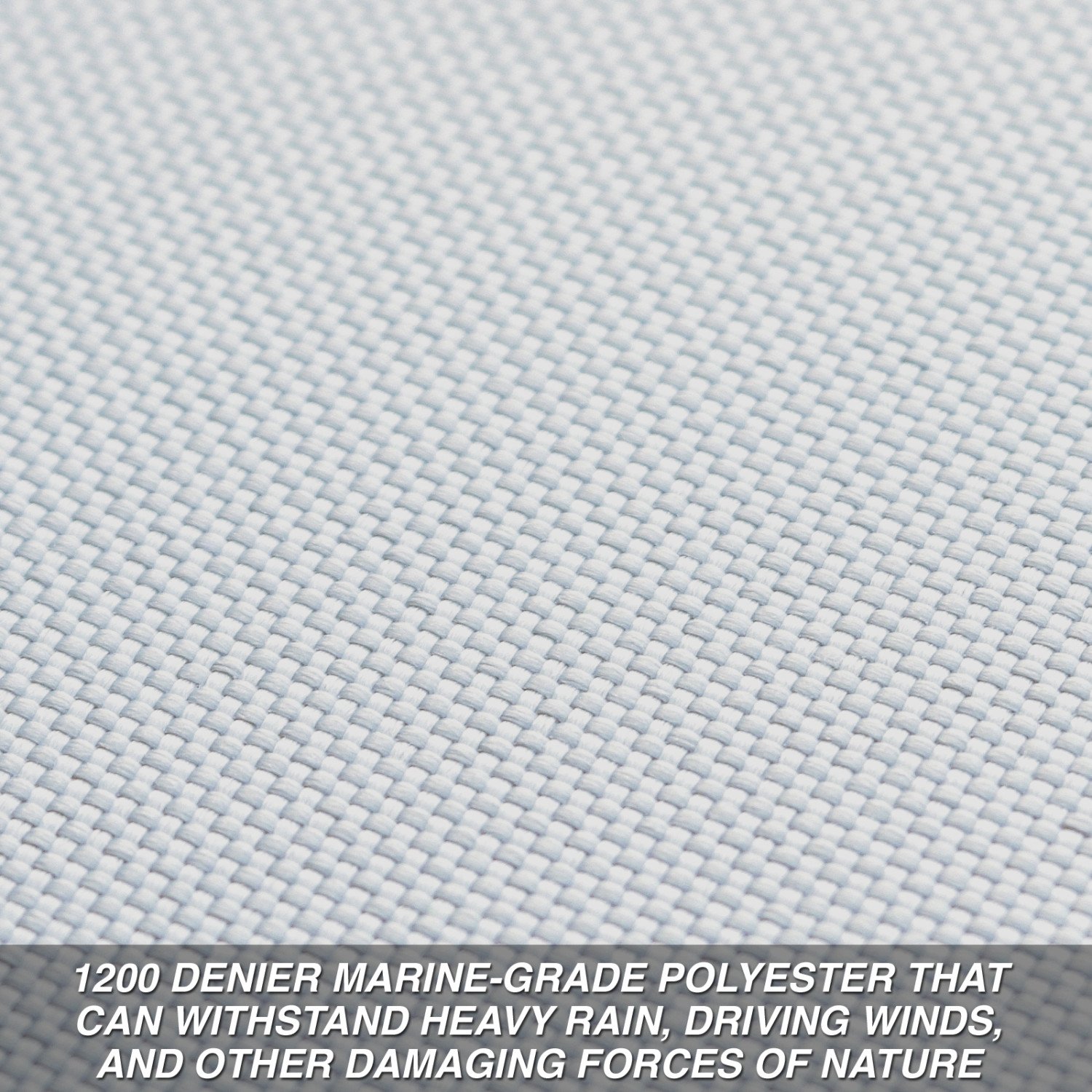 Budge 1200 Denier Boat Cover fits Center Console Flat Front/Skiff/Deck Boats B-1241-X5 (18' to 20' Long, Gray) - Image 3