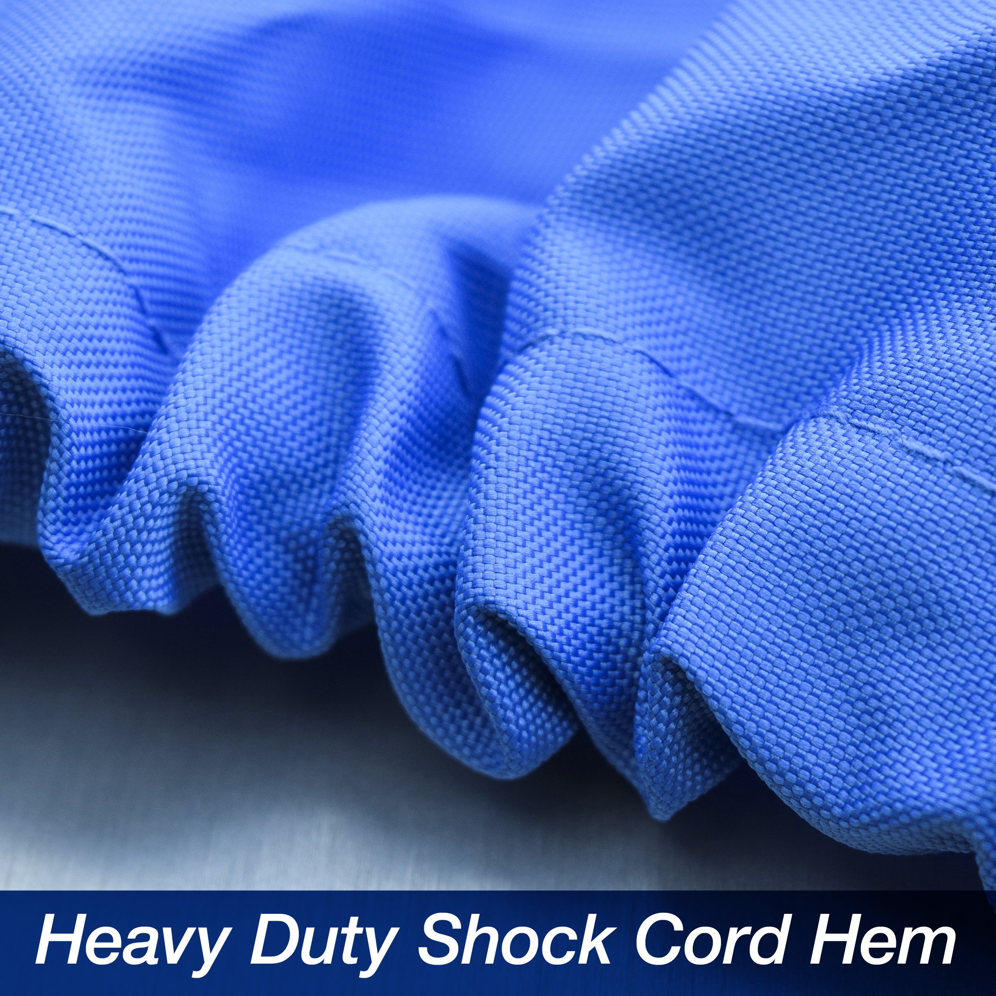 Budge B-620-X6 Blue 20'-22' Long (Beam Width up to 106") 600 Denier Waterproof Breathable Hard/T-Top Boat Cover - Image 4