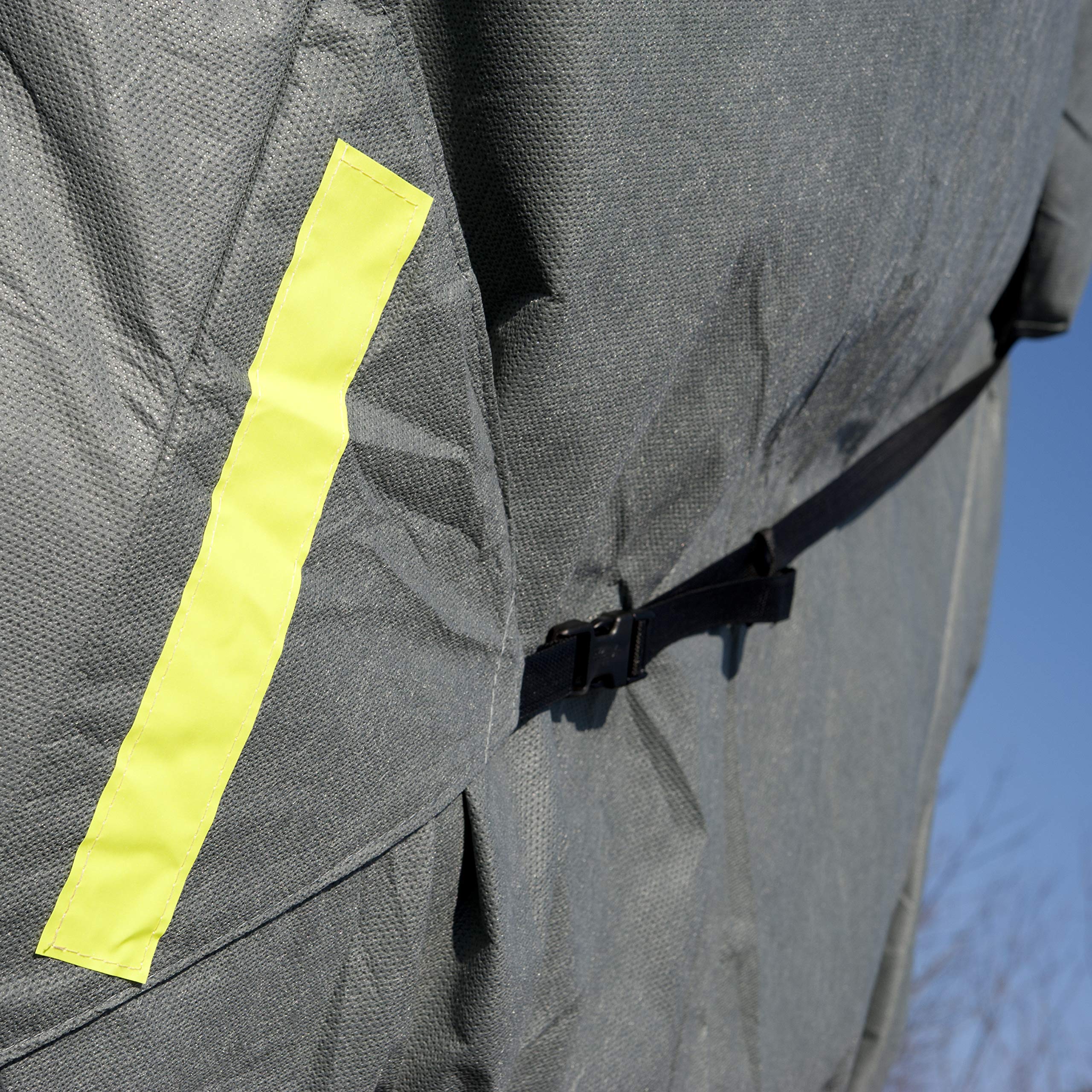 Budge Class C RV Cover Fits Class C RVs up to 24' Long (Gray, Polypropylene), 292" L x 105" W x 108" H - Image 4