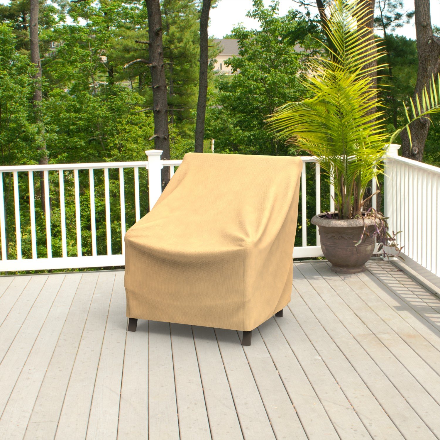 Budge P1A03SF1 All Seasons Patio Cover Lightweight, UV-Resistant, Extra Small Chair, Tan - Image 7