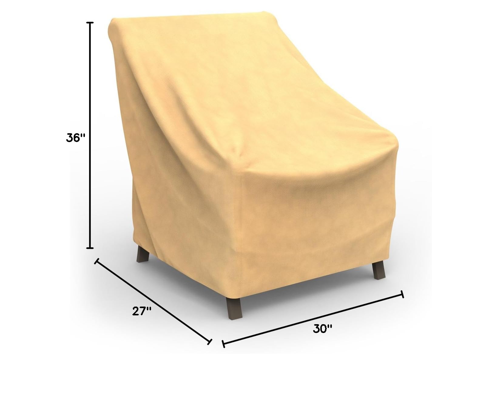 Budge P1A03SF1 All Seasons Patio Cover Lightweight, UV-Resistant, Extra Small Chair, Tan - Image 9