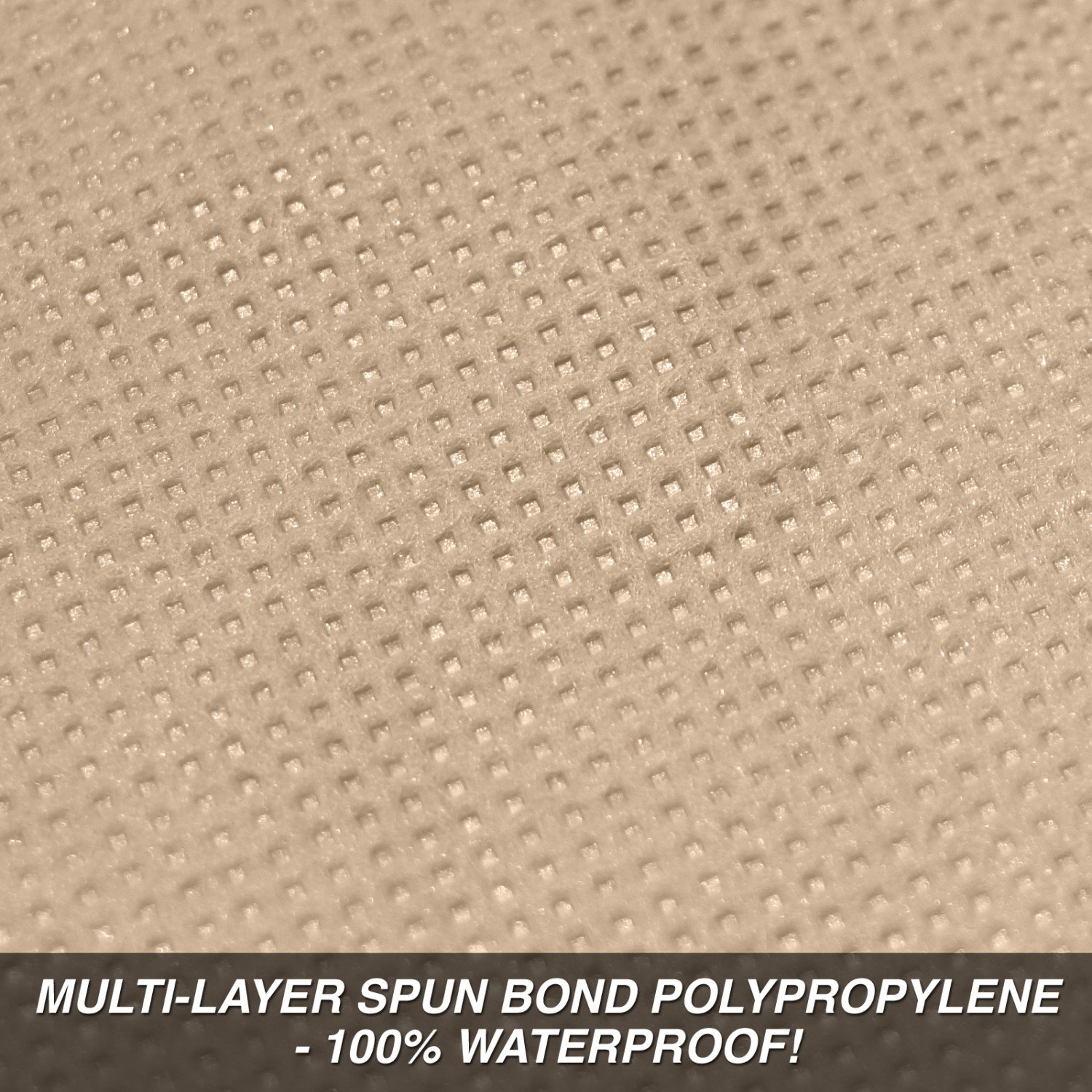 Budge Rain Barrier Cover Fits Sedans up to 22' Long | Waterproof | Breathable, Tan, 264" L x 70" W x 53" H (RSD-5) - Image 3