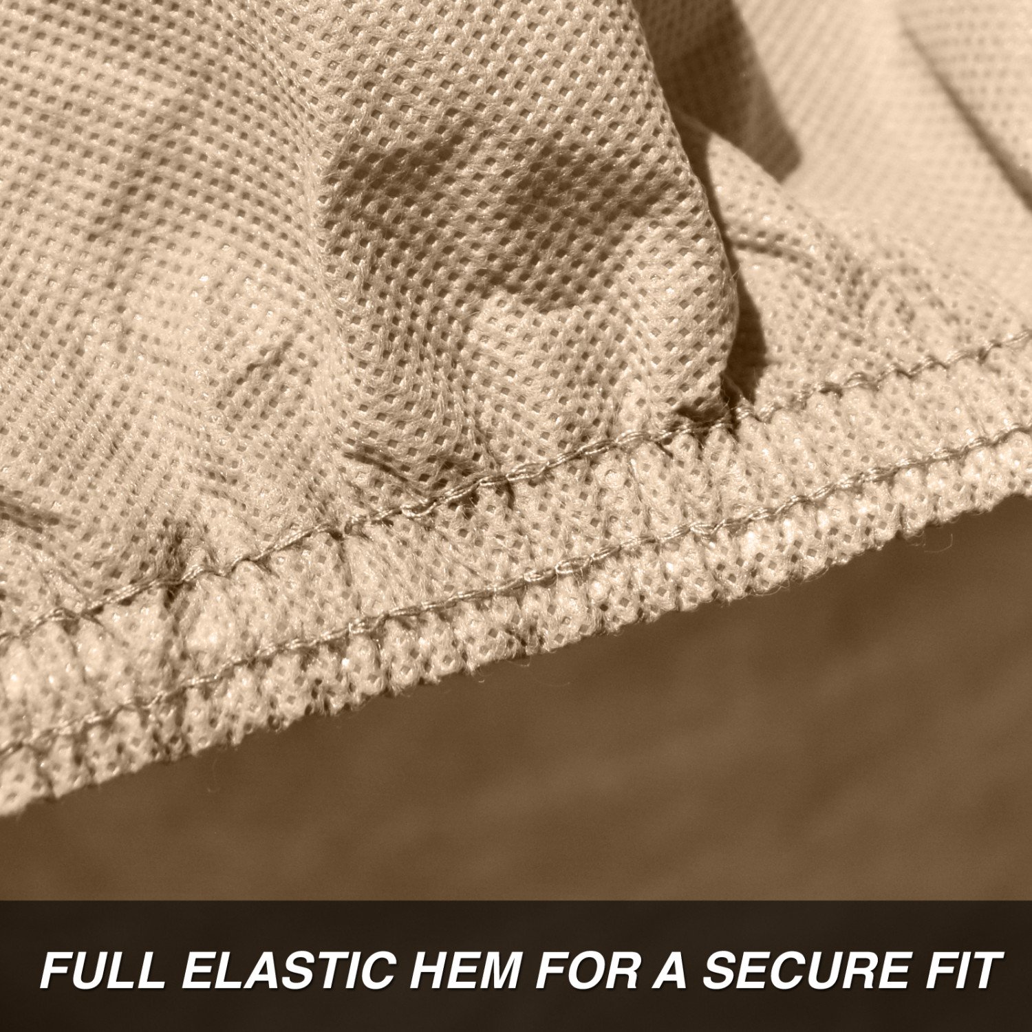 Budge Rain Barrier Cover Fits Sedans up to 22' Long | Waterproof | Breathable, Tan, 264" L x 70" W x 53" H (RSD-5) - Image 4