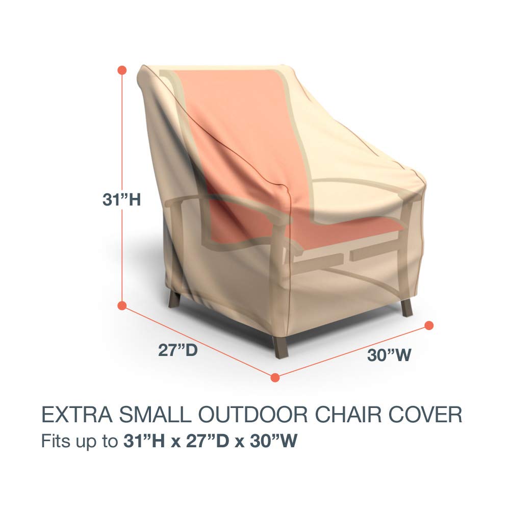 Budge Sedona Patio Chair Cover, Tan, Small - Image 3